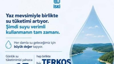 İstanbul Su ve Kanalizasyon İdaresi (İSKİ), yaz mevsimiyle birlikte artan