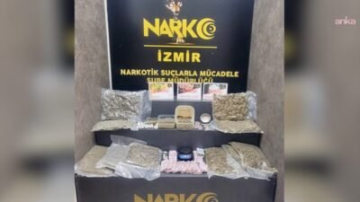 İzmir’de, sokak satıcılarına dağıtılmak üzere depolandığı değerlendirilen uyuşturucu maddelere yönelik