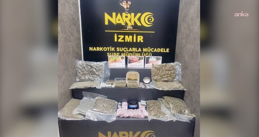 İzmir’de, sokak satıcılarına dağıtılmak üzere depolandığı değerlendirilen uyuşturucu maddelere yönelik