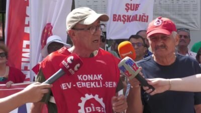 TÜİK haziran ayı enflasyon verilerini açıklamasının ardından İzmir'de DİSK Devrimci