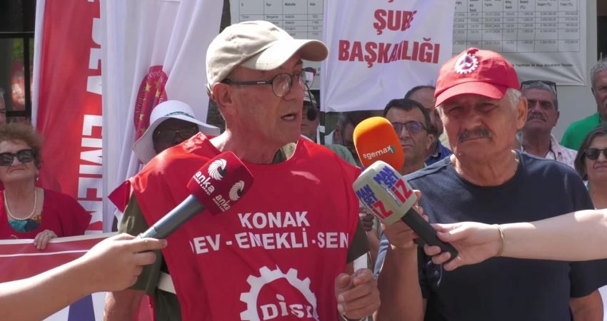 TÜİK haziran ayı enflasyon verilerini açıklamasının ardından İzmir'de DİSK Devrimci