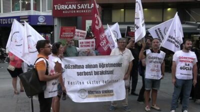 Özel Sektör Öğretmenleri Sendikası İzmir Şubesi’nin Ankara’da öğretmenlere yönelik gözaltıları