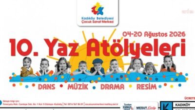 Kadıköy Belediyesi, çocuklar ve gençler için düzenleyeceği ücretsiz yaz atölyeleri ile müzikten dansa,