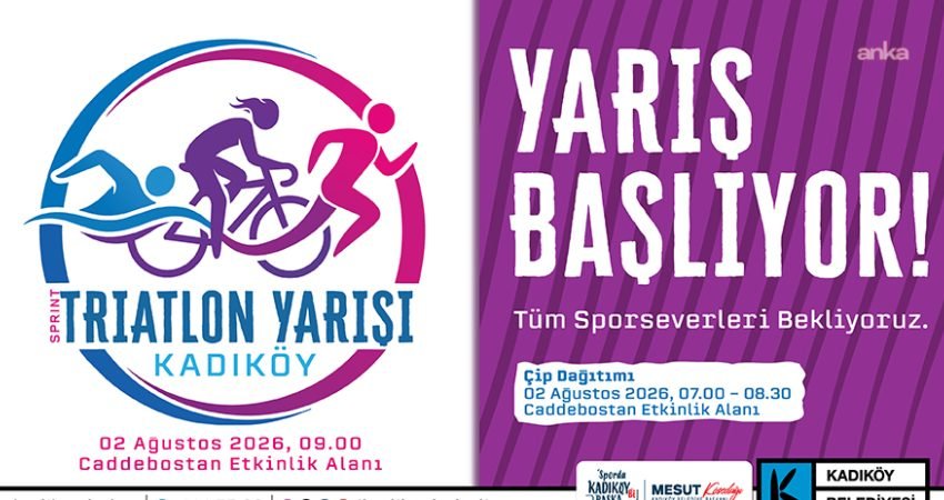 Kadıköy Belediyesi ile Türkiye Triatlon Federasyonu iş birliğiyle 2 Ağustos'ta