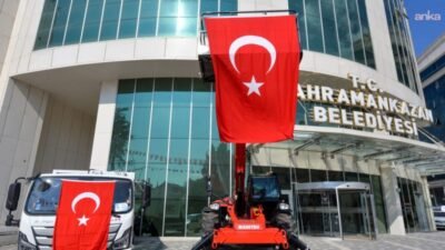 Kahramankazan Belediyesi, hibe yoluyla filosuna kattığı çöp kamyonu ve teleskopik