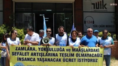 Kamu Emekçileri Sendikaları Konfederasyonu (KESK) Gaziantep Şubeler Platformu, TÜİK'in haziran