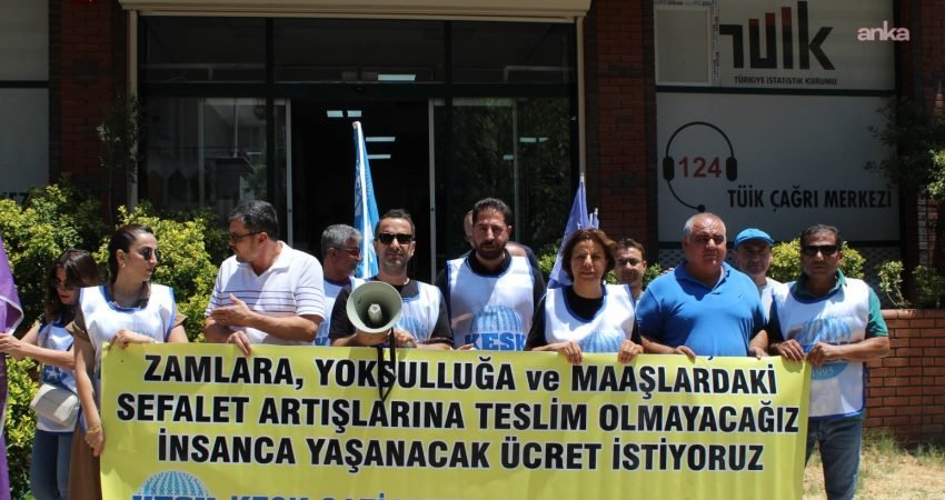 Kamu Emekçileri Sendikaları Konfederasyonu (KESK) Gaziantep Şubeler Platformu, TÜİK'in haziran