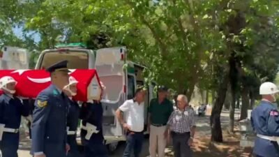 Muğla'nın Ortaca ilçesinde yaşayan Kıbrıs Gazisi Turgut Birsen askeri törenle
