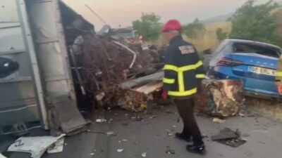 Kırıkkale'de tır ile otomobilin karıştığı trafik kazasında bir kişi yaralandı.