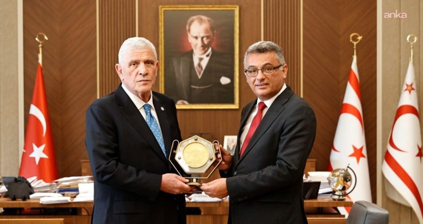 KKTC Cumhurbaşkanı Tufan Erhürman, İYİ Parti Genel Başkanı Müsavat Dervişoğlu