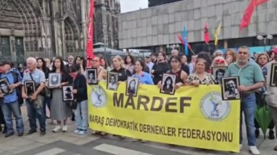 Almanya'nın Köln kentinde, Sivas Madımak Katliamı'nın 33. yılı nedeniyle düzenlenen