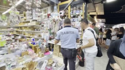Kuşadası Belediyesi Zabıta Müdürlüğü ile Emlak ve İstimlak Müdürlüğü ekipleri, Güzelçamlı