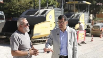 Kütahya Belediye Başkanı Eyüp Kahveci, 30 Ağustos Mahallesi'nde devam eden