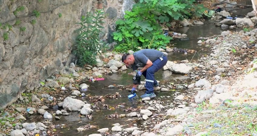 Manisa Büyükşehir Belediyesi ve MASKİ Genel Müdürlüğü ekipleri, Çaybaşı Deresi’nde