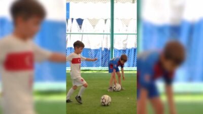 Merkezefendi Belediyesi'nin 20 farklı tesiste düzenlediği Yaz Spor Okulları'nda çocuklar
