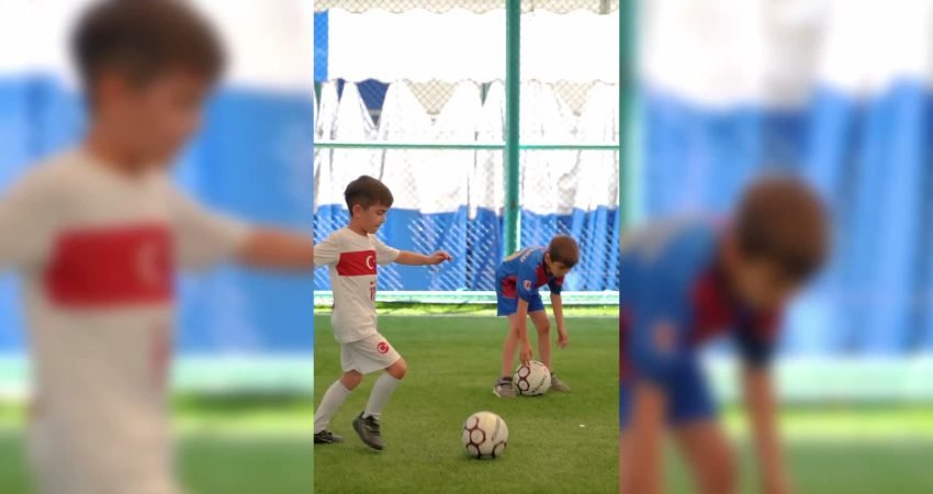 Merkezefendi Belediyesi'nin 20 farklı tesiste düzenlediği Yaz Spor Okulları'nda çocuklar