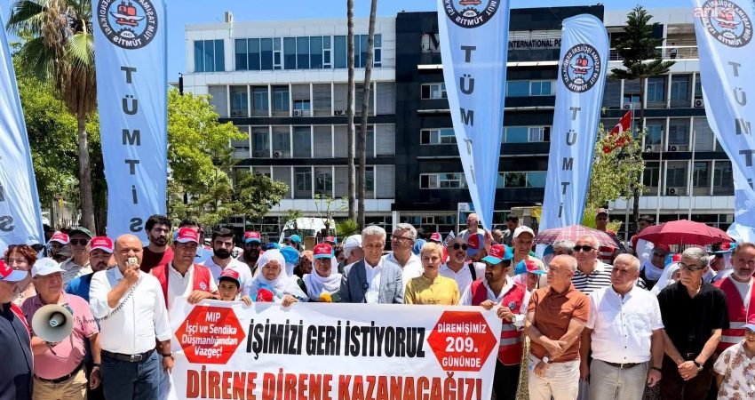 Mersin Uluslararası Limanı’nda taşeron firmada çalışırken sendikalı olduktan sonra işten