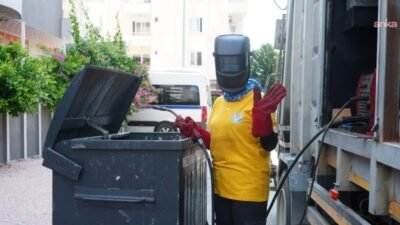 Mezitli Belediyesi Temizlik İşleri Müdürlüğü’nde kaynak ustası olarak görev yapan