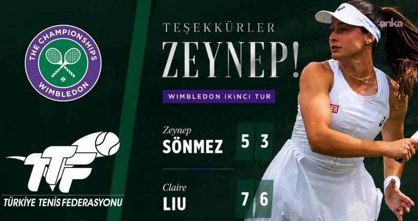 Milli tenisçi Zeynep Sönmez, sezonun üçüncü grand slam turnuvası Wimbledon’da