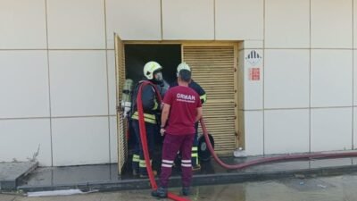 Ortaca Devlet Hastanesi'nde tadilat çalışması sırasında kazan ve jeneratör dairesi