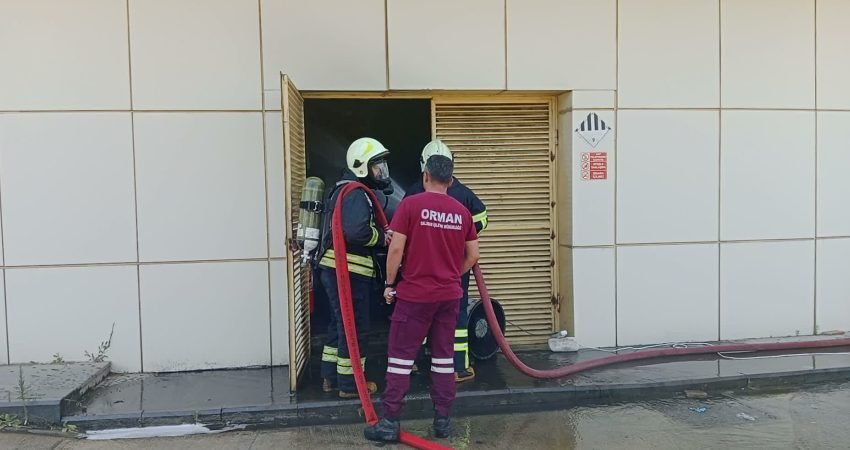 Ortaca Devlet Hastanesi'nde tadilat çalışması sırasında kazan ve jeneratör dairesi