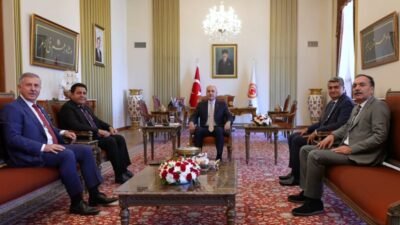 TBMM Başkanı Numan Kurtulmuş, süreçle ilgili "çerçeve yasa"ya ilişkin gerçekleştirdiği