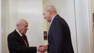 TBMM Başkanı Numan Kurtulmuş'un, basına kapalı gerçekleştirilen MHP Genel Başkanı