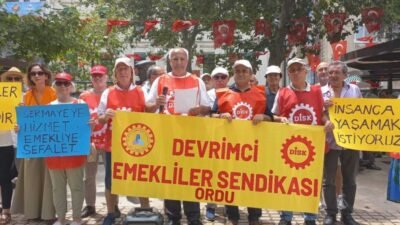 Devrimci Emekliler Sendikası Ordu Şube Başkanı Cengiz Özyurt, Türkiye’nin derinleşen
