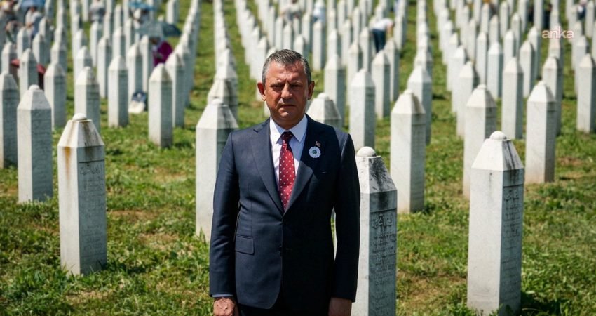 CHP Grup Başkanı Özgür Özel, Srebrenitsa Soykırımı'nın 31. yılı nedeniyle