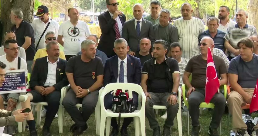CHP Grup Başkanı Özgür Özel, Güvenpark’ta eşit özlük hakları talebiyle