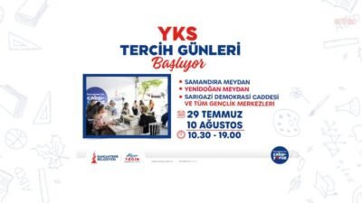 Sancaktepe Belediyesi, YKS sonuçlarının açıklanmasının ardından ilçenin üç noktasında ücretsiz