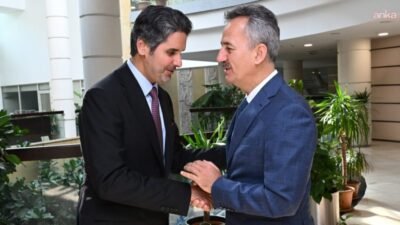 Cumhurbaşkanlığı Savunma Sanayii Başkanı Haluk Görgün, Katar'ın Ankara Büyükelçisi Faisal