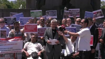 Er şehit aileleri ve gaziler, haklarının teslim edilmesi talebiyle Türkiye'nin