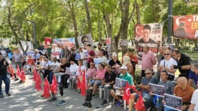 Güvenpark'ta eşit özlük hakları talebiyle 9 gündür oturma eylemi yapan
