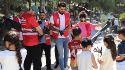 Şehzadeler Belediyesi ekipleri, Hamalın Kırı Mesire Alanı’nda düzenlediği temizlik etkinliğine,