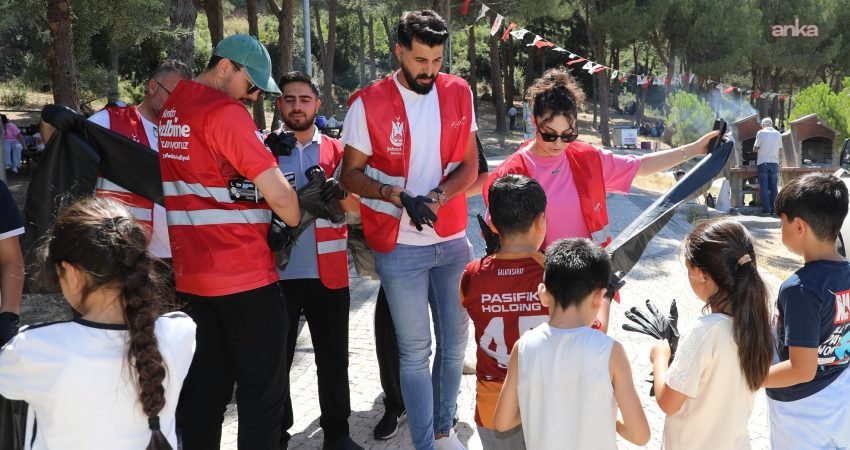 Şehzadeler Belediyesi ekipleri, Hamalın Kırı Mesire Alanı’nda düzenlediği temizlik etkinliğine,