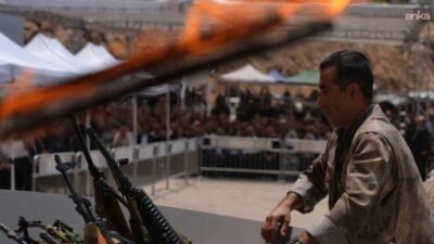 Terör örgütü PKK'dan 11 Temmuz 2025’te düzenlenen silah yakma töreninin yıl
