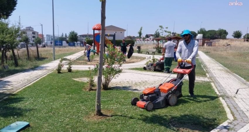 Silivri Belediyesi Park ve Bahçeler Müdürlüğü ekipleri, ilçe genelinde park,