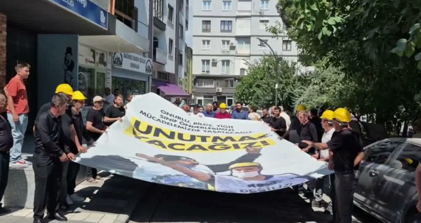 Bağımsız Maden-İş Sendikası’nın önceki dönem Genel Başkanı Tahir Çetin ile