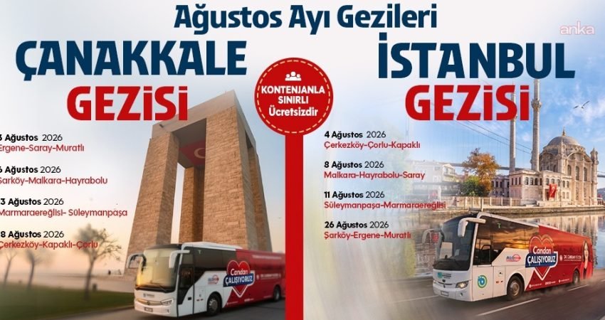Tekirdağ Büyükşehir Belediyesi, vatandaşları tarihi ve kültürel mirasla buluşturacak ağustos