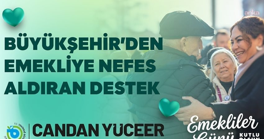 Tekirdağ Büyükşehir Belediyesi, sosyal belediyecilik çalışmaları kapsamında dar gelirli emeklilere