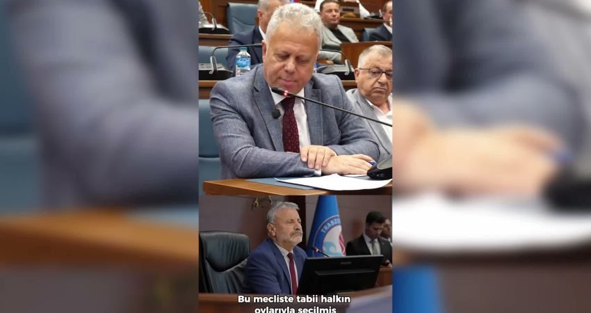 Trabzon Büyükşehir Belediye Meclisi Başkanvekili Faruk Kanca'nın dünkü oturumda Meclis
