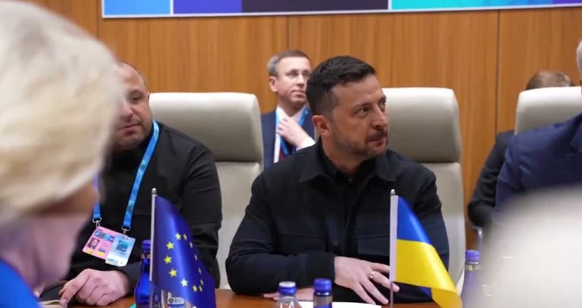 Ukrayna Cumhurbaşkanı Volodimir Zelenski, NATO Liderler Zirvesi kapsamında Avrupa Komisyonu