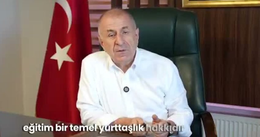 Zafer Partisi Genel Başkanı Ümit Özdağ, "Esas eğitim kamu hizmetidir