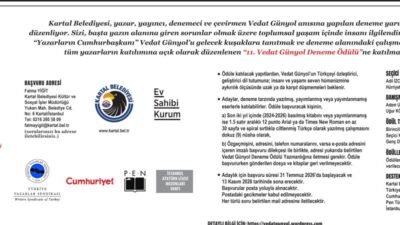 Kartal Belediyesi tarafından deneme alanındaki çalışmaları desteklemek ve "Yazarların Cumhurbaşkanı"
