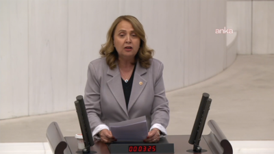 CHP Genel Başkan Yardımcısı Semra Dinçer, TBMM Genel Kurulu’nda görüşülen