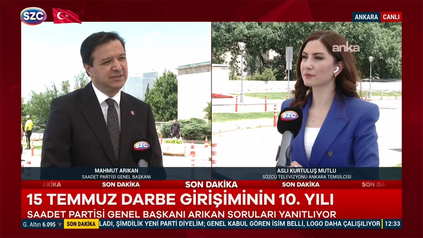 Mahmut Arıkan: “Meclisi bombalayan yapılar NATO Zirvesi’ne misafir edildi” Saadet Partisi Genel Başkanı Mahmut Arıkan, "10 yıl sonra, bu