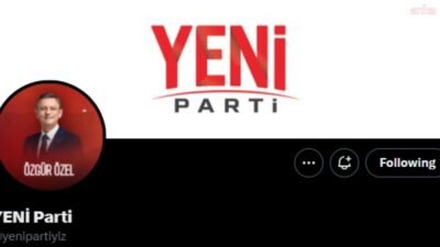 Özgür Özel'in kurduğu YENİ Parti'nin resmi X hesabı duyuruldu.