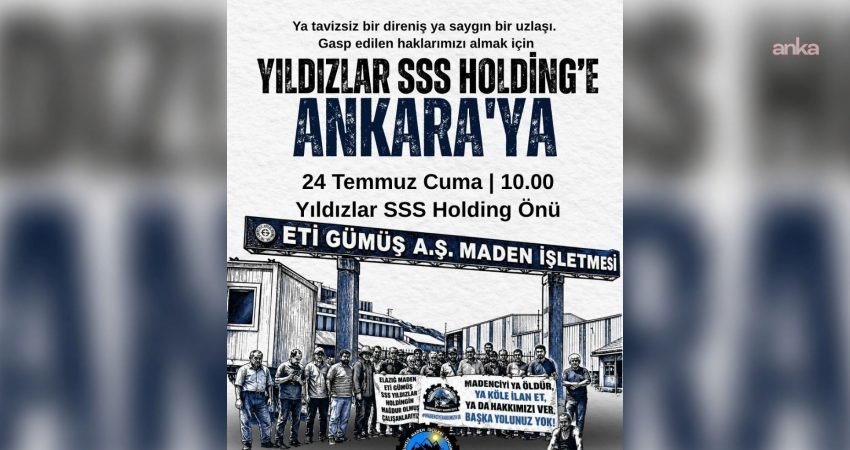 Bağımsız Maden İş Sendikası, Elazığ’ın Maden ilçesindeki Eti Gümüş A.Ş.
