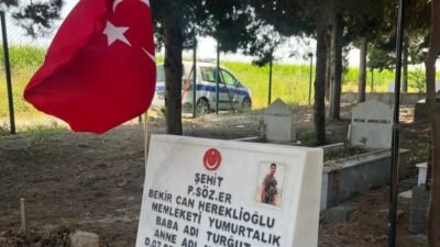 Yumurtalık Belediyesi, ilçede bulunan şehit mezarlarındaki Türk bayraklarını yeniledi. Belediye